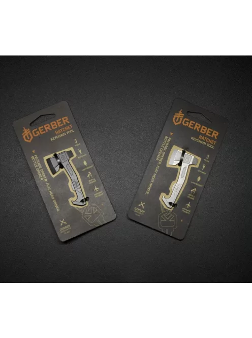 Gerber HATCHET kulcstartóra rögzíthető csomagnyitó, ezüst színű