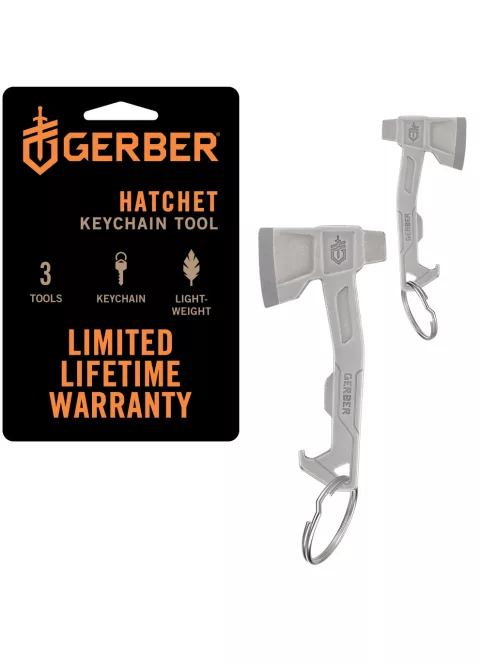 Gerber HATCHET kulcstartóra rögzíthető csomagnyitó, ezüst színű