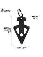Gerber BROADHEAD kulcstartóra rögzíthető multifunkciós eszköz, fekete
