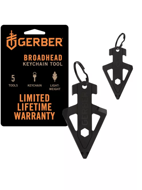 Gerber BROADHEAD kulcstartóra rögzíthető multifunkciós eszköz, fekete