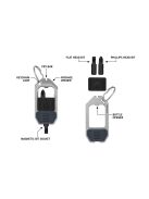 Gerber DRIVER kompakt csavarhúzó, 2 mágneses cserélhető bit-tel, kulcstartóra rögzíthető