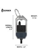 Gerber DRIVER kompakt csavarhúzó, 2 mágneses cserélhető bit-tel, kulcstartóra rögzíthető
