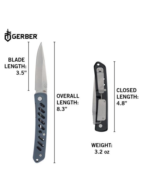 Gerber LST ULTRA zsebkés, övcsipesszel (bliszter), Kék - 25 év garanciával