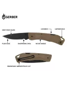 Gerber LST ULTRA zsebkés, övcsipesszel (bliszter), Coyote barna - 25 év garanciával