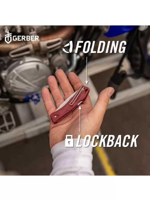Gerber LST ULTRA zsebkés, övcsipesszel (bliszter), Piros - 25 év garanciával