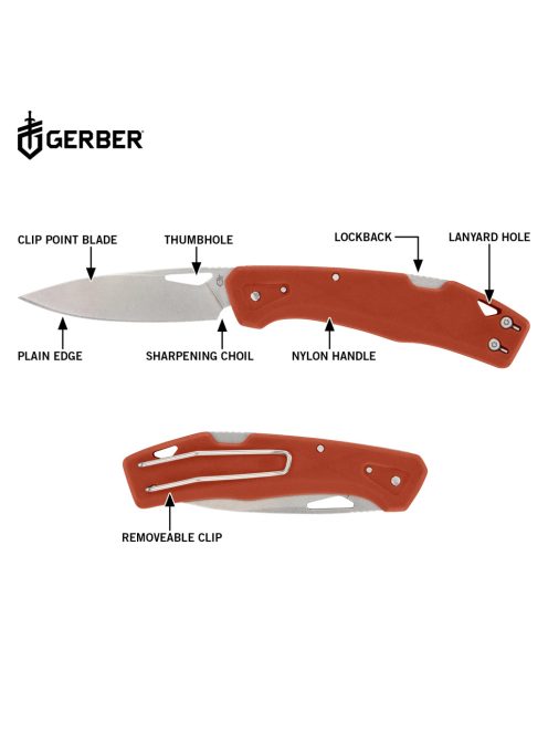 Gerber LST zsebkés (bliszter), narancssárga - 25 év garanciával