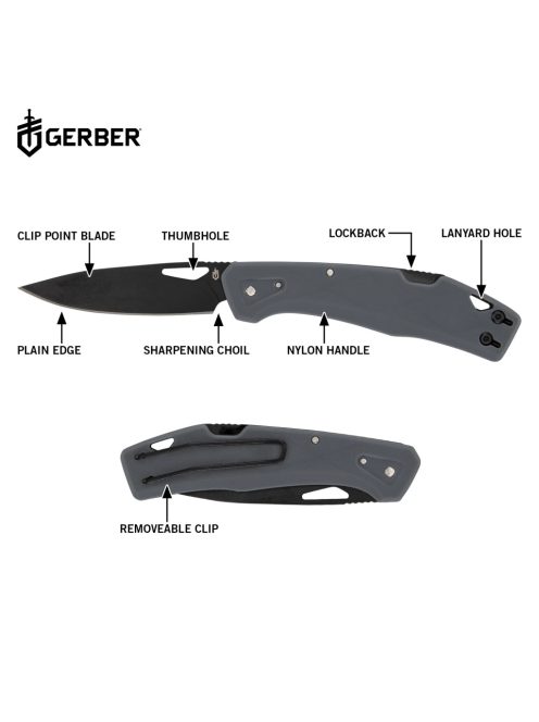Gerber LST zsebkés (bliszter), szürke - 25 év garanciával