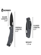 Gerber LST zsebkés (bliszter), szürke - 25 év garanciával