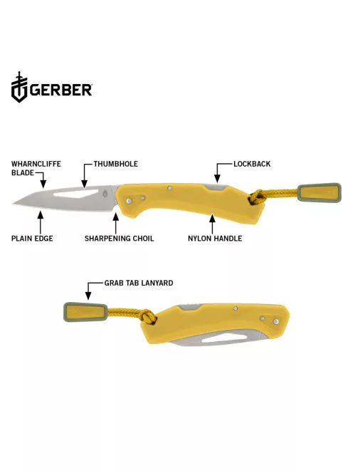Gerber LST MINI, zsebkés, sárga - 25 év garanciával