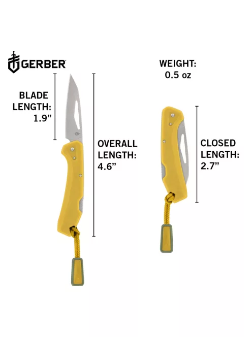 Gerber LST MINI, zsebkés, sárga - 25 év garanciával