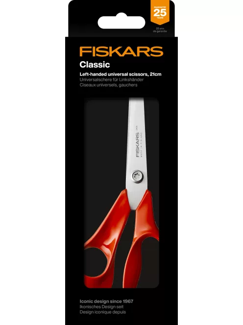 Fiskars Classic univerzális háztartási olló, balkezes, 21 cm - 25 év garanciával 