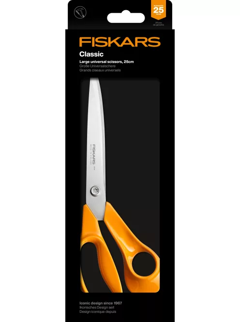 Fiskars Classic nagy univerzális barkácsolló, 25 cm - 25 év garanciával 