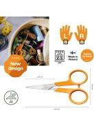 Fiskars Classic varróolló, hajlított pengéjű, 10 cm - 25 év garanciával 