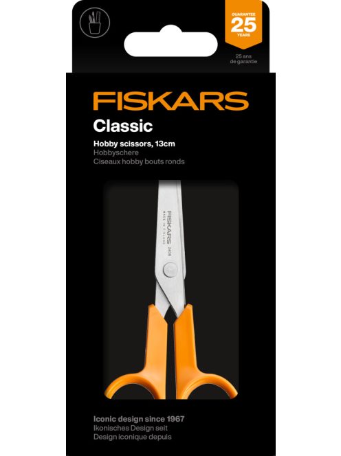 Fiskars Classic barkácsolló, 13 cm - 25 év garanciával 