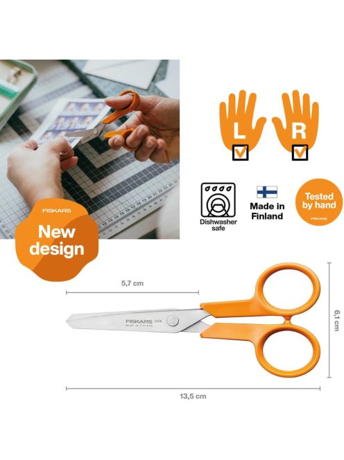 Fiskars Classic barkácsolló, 13 cm - 25 év garanciával 