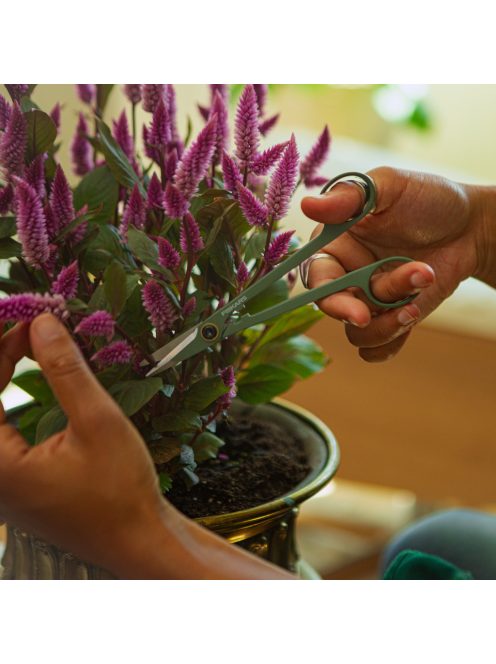 Fiskars Plant Care Növényápoló csípőolló tartóval, olivazöld színű