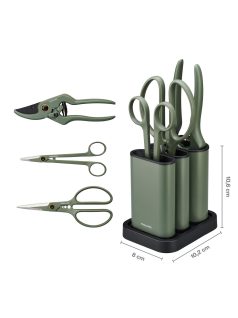   Fiskars Plant Care Metszőolló készlet 3 db-os, olivazöld színű (1075317)