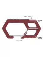 Gerber CARABINER, kulcstartóra rögzíthető, bordó