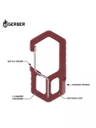 Gerber CARABINER, kulcstartóra rögzíthető, bordó
