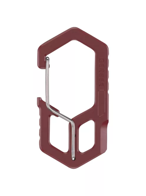 Gerber CARABINER, kulcstartóra rögzíthető, bordó