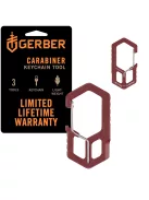 Gerber CARABINER, kulcstartóra rögzíthető, bordó