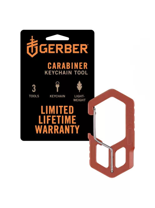 Gerber CARABINER, kulcstartóra rögzíthető, narancssárga