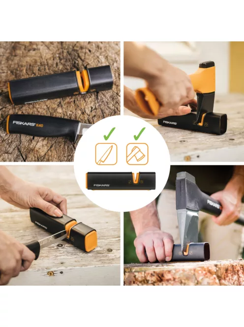 Fiskars X28 hasítófejsze M - 25 év garanciával + élező (1075433)