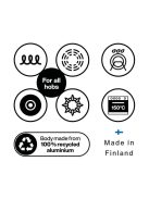 Fiskars Hard Face wok, 28 cm, kerámiabevonatos