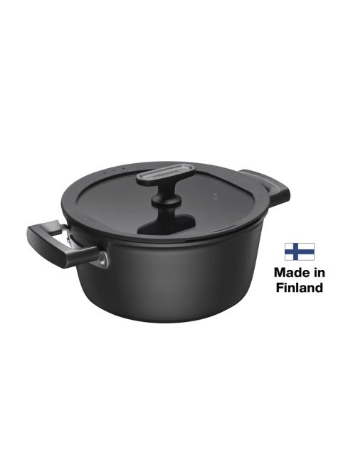 Fiskars Hard Face alumínium lábas, 3,5 L, kerámiabevonatos