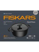 Fiskars Hard Face alumínium lábas, 5 L, kerámiabevonatos