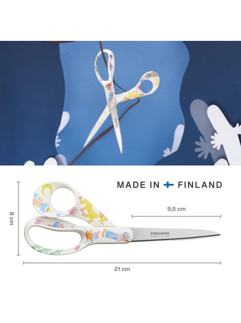 Fiskars Moomin általános olló, Party, 21 cm