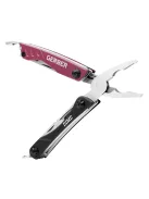 Gerber DIME kulcstartóra rögzíthető multiszerszám, bordó-fekete (Mini csomagolás)