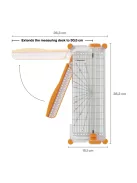 Fiskars SureCut™ Papír Vágóasztal A4, keskeny talppal