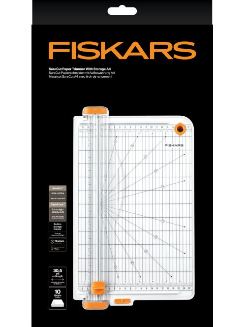 Fiskars SureCut™ Papír Vágóasztal A4, tároló rekesszel