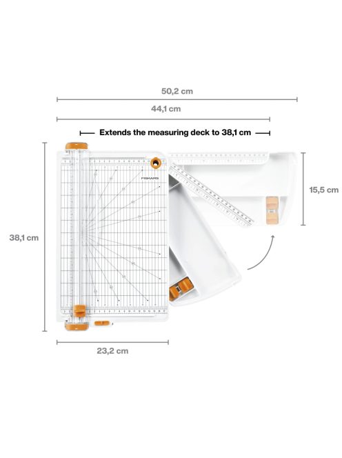 Fiskars SureCut™ vágóasztal A4, papírhoz, tároló rekesszel