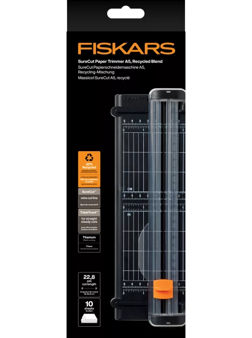 Fiskars SureCut™ Papír Vágóasztal A5, 30% újrahasznosított anyagból (1077983)