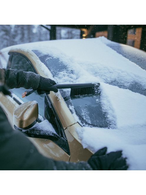 Fiskars Solid™ autós hóseprű és jégkaparó, cserélhető kaparó betéttel (1078496)