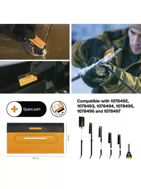 Fiskars autós Duo jégkaparó pótfej (1078610)
