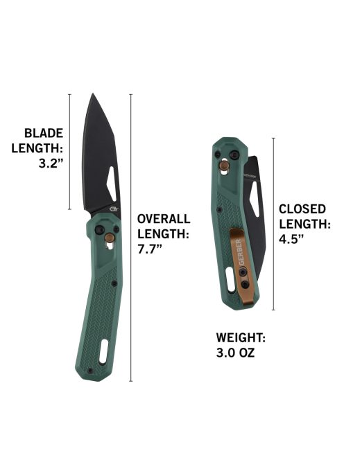 Gerber Vista zsebkés, baltic haze, fekete penge - 25 év garanciával (1078704)