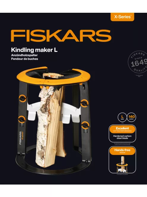 Fiskars X-series™ tüzifa hasító állvány L, gyújtós készítéshez + hordtáska (1079156)