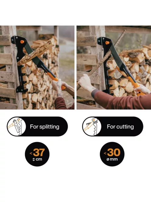 Fiskars X-series™ gyújtós készítő készlet (fali állvány + gallyazókés) (1079159)