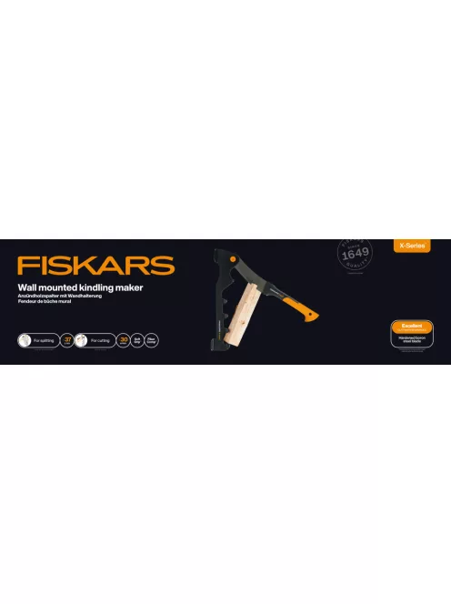Fiskars X-series™ gyújtós készítő készlet (fali állvány + gallyazókés) (1079159)