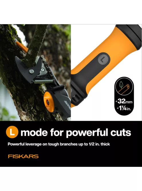 Fiskars X-series™ DualAction UPX96 teleszkópos magassági ágvágó, bypass - 25 év garanciával (1080131)