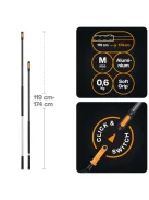 Fiskars OneClick Teleszkópos nyél, M (1080671)