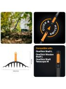 Fiskars OneClick Rózsagereblye fej (1080676)