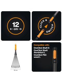 Fiskars OneClick rózsagereblye fej (1080682)