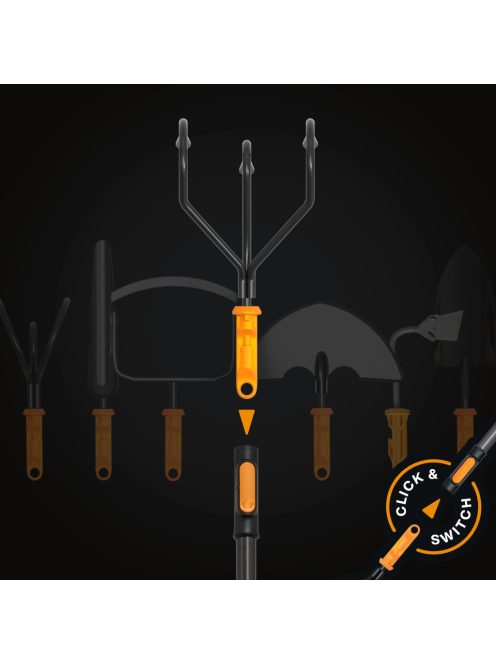 Fiskars OneClick talajlazító fej (1080684)
