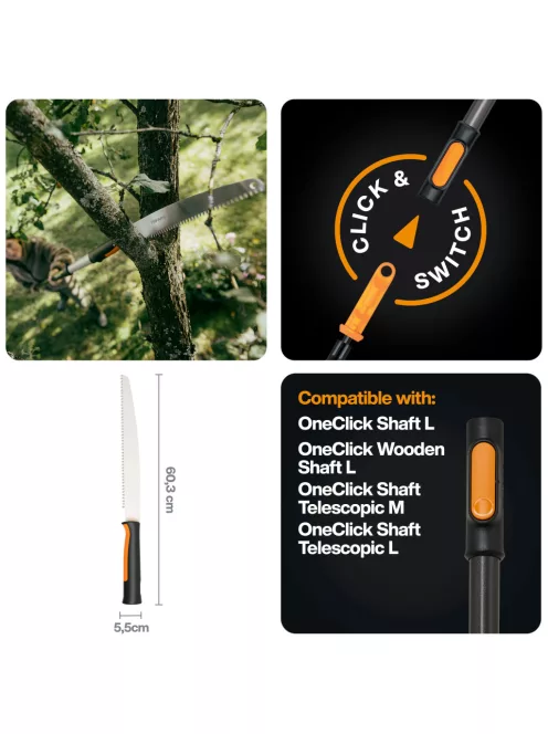 Fiskars OneClick fűrész fej, egyenes (1080691)