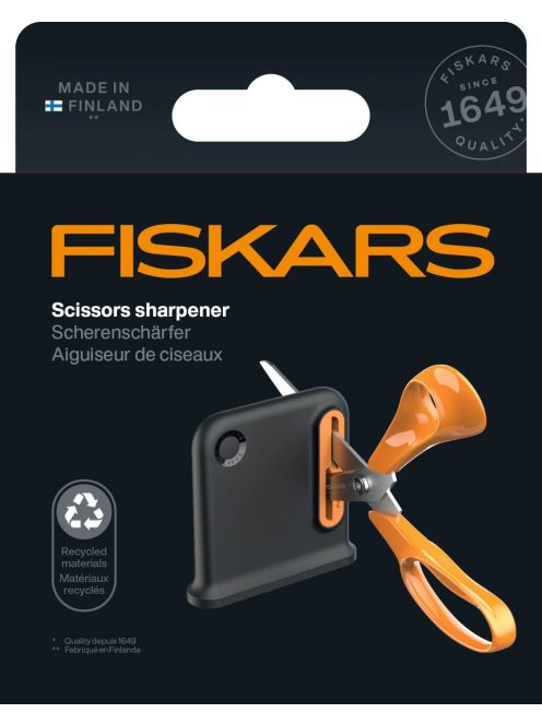 Fiskars Clip-Sharp ollóélező, nagy, fekete