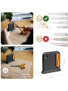 Fiskars Clip-Sharp ollóélező, nagy, fekete